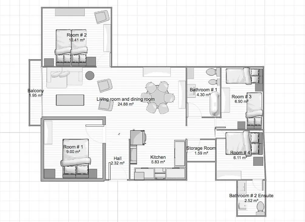 Apartmán Acogedor Apt 8Pax 4Bdr 2Bth - Cozyhomesevilla1 Španělsko
